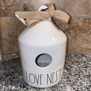 Rae Dunn Love nest birdhouse